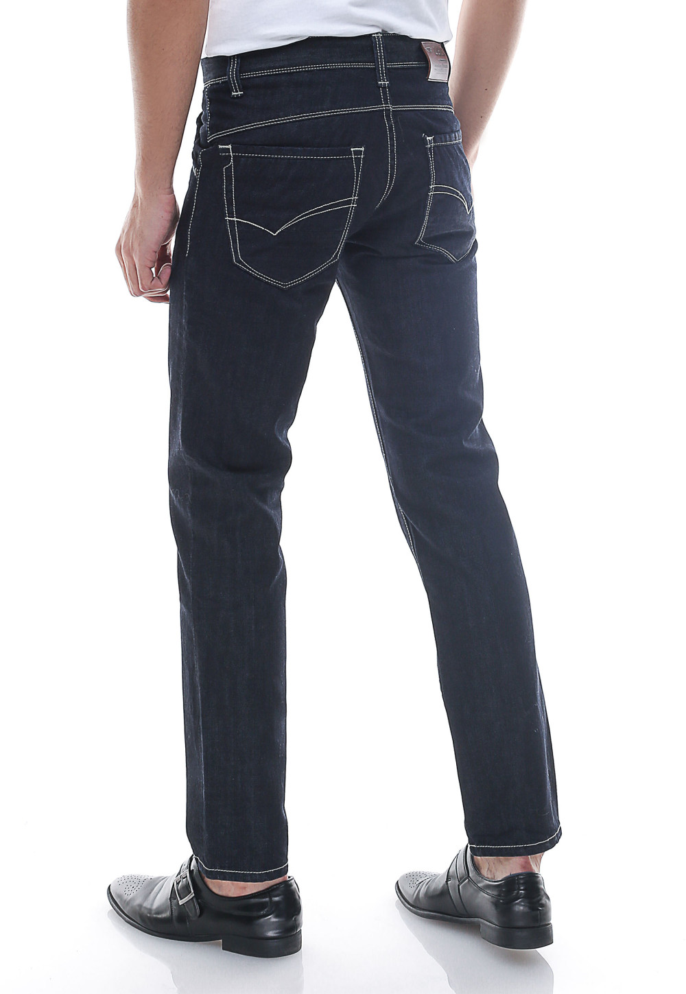 Slim Fit Jeans  Panjang Premium Jeans Biru Navy 